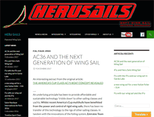 Tablet Screenshot of herusails.com